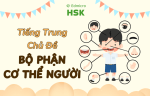 Tiếng Trung chủ đề bộ phận cơ thể