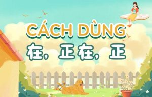 Cách dùng 在 正在 正