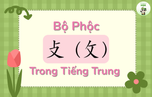 Bộ Phộc trong tiếng Trung là gì?