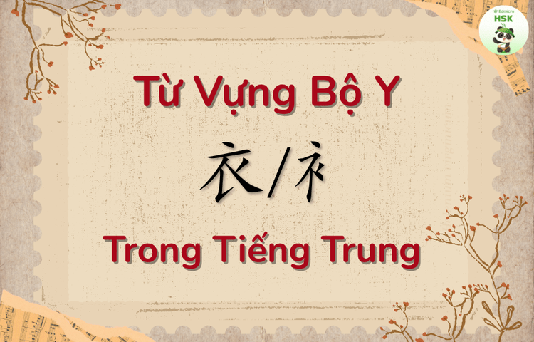 Từ vựng có bộ Y trong tiếng Trung