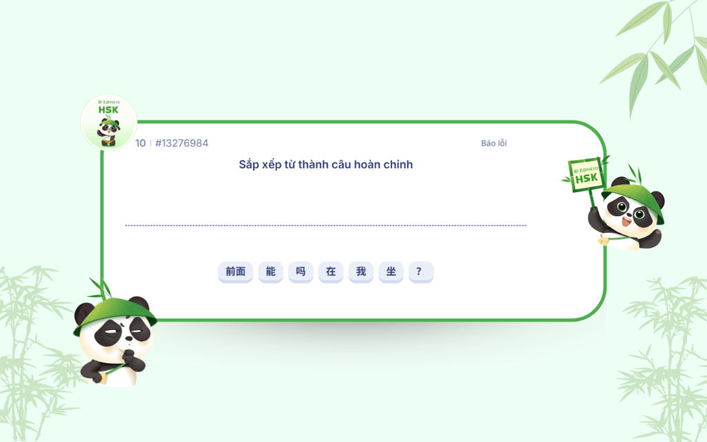 Sắp xếp câu: luyện cấu trúc câu và trật tự ngữ pháp.