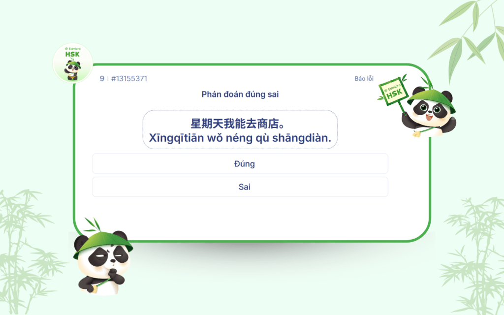 Phán đoán đúng/sai: giúp kiểm tra phản xạ nhanh với ngữ pháp